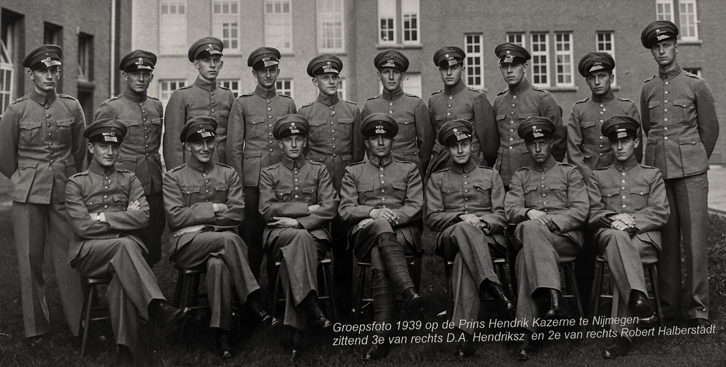 Groepsfoto 1939 op de Prins Hendrik Kazerne te Nijmegen
